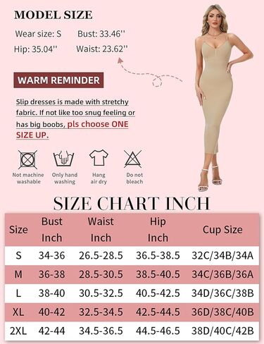 SLIMBELLE Shapewear Slip For Women Under Dress Tummy Control Bodycon Long Dress Adjustable Strap V Neck Full Body Shaper in Saudi Arabia