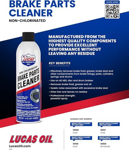 Lucas Oil 10906 Non-Chlorinated Brake Parts Cleaner - 14 Ounce (Pack of 12) in Saudi Arabia