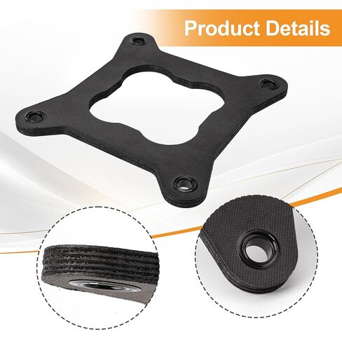 Engine Carburetor Heat Insulator Gasket Spacer 9265 for Edelbrock Performer Intake Mainfold Compatible with Holley 4150 Carb Dual Plane Open Center in Saudi Arabia