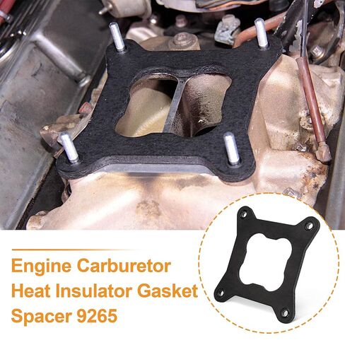 Engine Carburetor Heat Insulator Gasket Spacer 9265 for Edelbrock Performer Intake Mainfold Compatible with Holley 4150 Carb Dual Plane Open Center in Saudi Arabia
