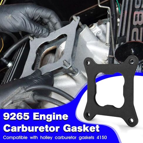 حشية مكربن ​​المحرك 9265 لحشايا عازل الحرارة لمشعب السحب من Edelbrock المتوافقة مع حشية المكربن ​​Holley 4150 - فاصل الكربوهيدرات المربع in Kuwait