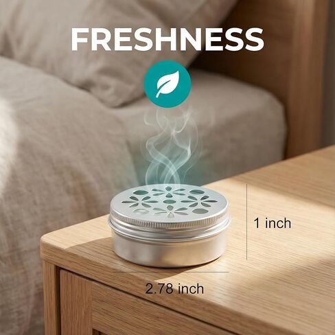 3PCS 2OZ Scent Beads Container Empty Metal Tins with Lids Small Air Freshener Containers Tin Jar Cans for Baking Soda Storage Can Holders for Travel Candle or Sample Use (60ml Aluminum Jars) in Saudi Arabia