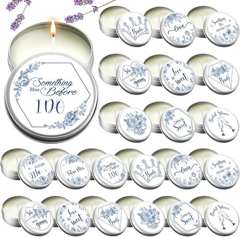Treela 24 Pcs Capri Lemon Candles Favors Italian Lemon Scented Candle Tins with Lids Amalfi Coast Gifts for Mediterranean Wedding Bridal Baby Shower Party Favors Decorations in Saudi Arabia