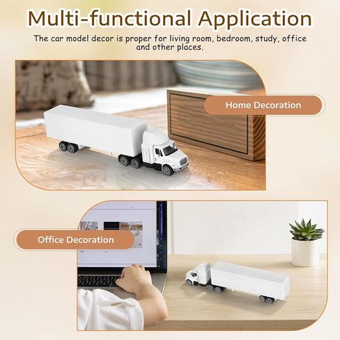 Mini Alloy Truck Model Small Container Semi Trailer Truck with Detachable Cargo Container Retro Desktop Decoration Vintage Craft for Office Bedroom Display in Saudi Arabia