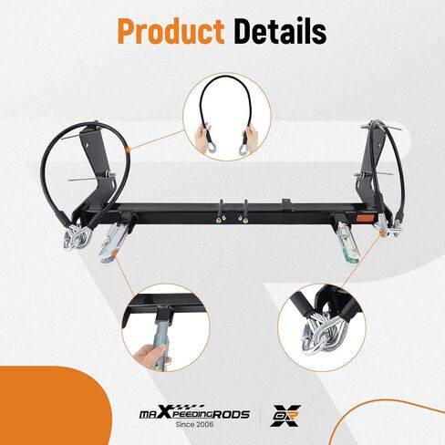 دعامة لوحة قاعدة قضيب السحب من maxpeedingrods BX1139 لسيارة جيب رانجلر JL JLU جميع الموديلات مع المصد القياسي Acc 392 4XE 2018-2023 in Kuwait