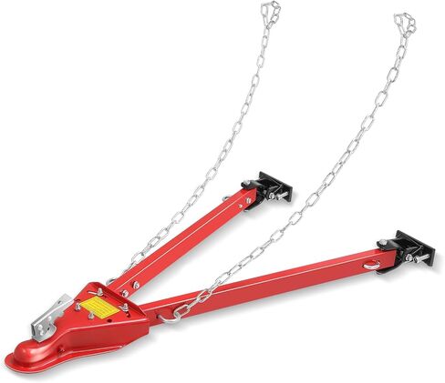 Auto Dynasty Tow Bar, 5000lbs Towing Capacity with Chains, Adjustable Universal Towing Bar Bumper Mount, Coupler Fits 2-Inch Ball Hitch 41-Inch Opening Width Tow Bars for Vehicles, RV, Trailer, Truck in Saudi Arabia
