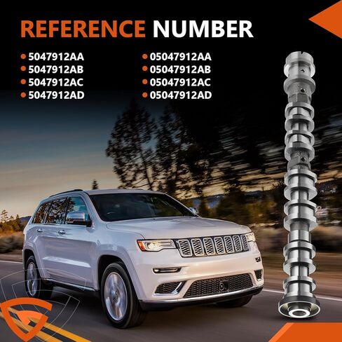 5047912AD Left Intake Camshaft Fit for Jeep Grand Cherokee L/WK Wrangler Gladiator, Fit for Dodge Durango 16-2022, Fit for Chrysler Voyager Pacifica 17-22, Fit for Ram 1500/2500/3500 19-22, 3.6L V6 in Saudi Arabia