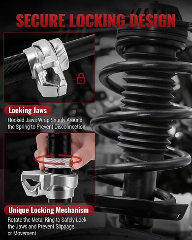 Spring Compressor Tool, Coil Spring Compressor Tool and Strut Spring Compressor Tool Set with Safety Jaws for Macpherson Struts, Max Load 2645LB in Saudi Arabia