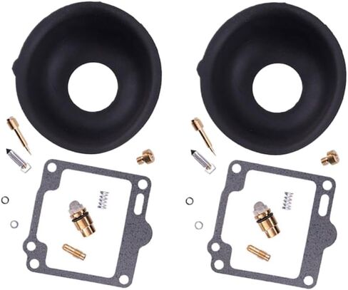2 مجموعات المكربن ​​Carb إصلاح الحجاب الحاجز أطقم 2-pack متوافق مع قطع غيار السيارات والدراجات النارية Virago 1100 XV1100 XV1100S 1996 1997 1998 in Kuwait