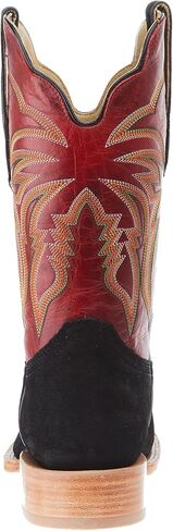 Men's Black Boar 11in Barn Red Cowhide Top Square Toe Boot in Saudi Arabia