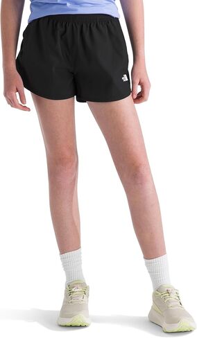 The North Face Girls Flex Woven Short - Breathable Athletic Shorts, Moisture Wicking Fabric, Elastic Waistband in Saudi Arabia
