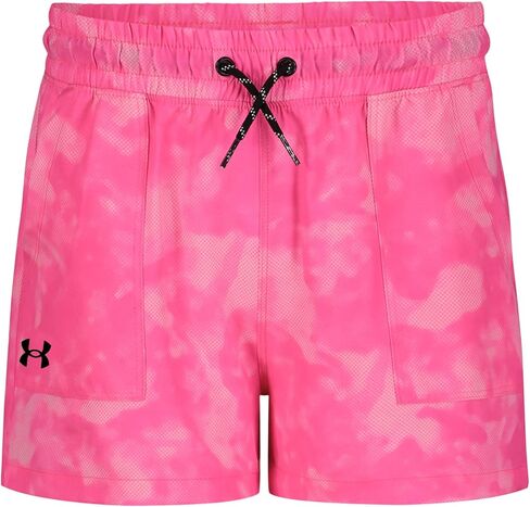 شورت منسوج نشط للفتيات من Under Armour، قماش مطاطي في 4 اتجاهات ماص للرطوبة، مجموعة للاستخدام الخارجي in Kuwait