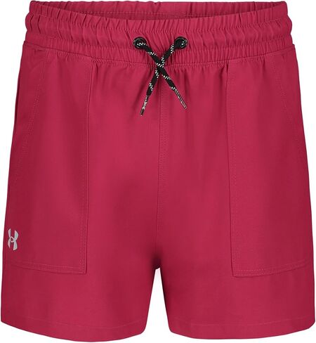 شورت منسوج نشط للفتيات من Under Armour، قماش مطاطي في 4 اتجاهات ماص للرطوبة، مجموعة للاستخدام الخارجي in Kuwait