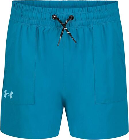 شورت منسوج نشط للفتيات من Under Armour، قماش مطاطي في 4 اتجاهات ماص للرطوبة، مجموعة للاستخدام الخارجي in Kuwait