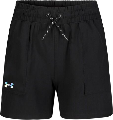 شورت منسوج نشط للفتيات من Under Armour، قماش مطاطي في 4 اتجاهات ماص للرطوبة، مجموعة للاستخدام الخارجي in Kuwait