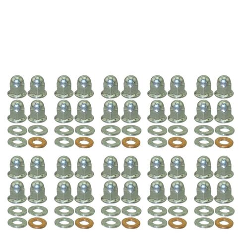 7mm Engine Head Stud Acorn Nut Set 4-Pack Compatible with Automotive Motorcycle Parts 125cc 140cc Pit Dirt Bike ATV Quad(5 Sets) in Saudi Arabia