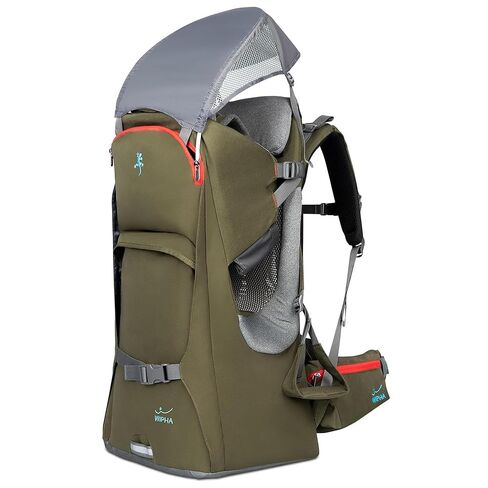 حاملة حقيبة الظهر Wipha Baby ، حاملة الأطفال المشي لمسافات طويلة مع مظلة الشمس ، حاملة حقيبة ظهر صغيرة مع مساحة تخزين كبيرة وجيب معزول ، مقعد طفل مبطن قابل للتعديل in Kuwait