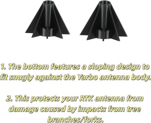 قطعتان من غطاء هوائي Yarbo RTK، واقي حماية بتصميم جناح لتعزيز المتانة ومقاومة تأثير الفروع in Kuwait