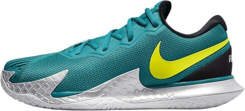 حذاء NikeCourt Zoom Vapor Cage 4 Rafa للرجال للملاعب الصلبة (شجرة التنوب الساطعة/أسود/أبيض/أخضر ذري) مقاس 12 in Kuwait