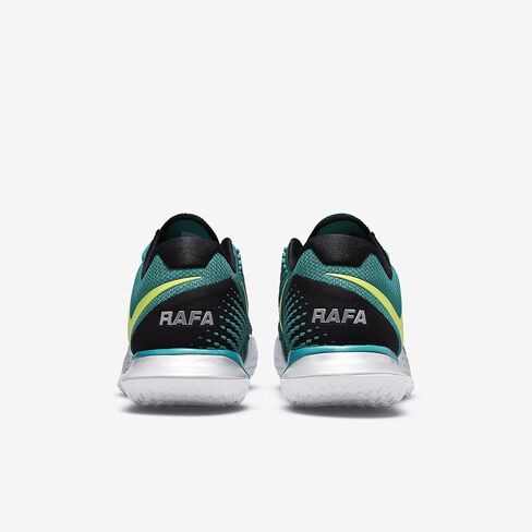 حذاء NikeCourt Zoom Vapor Cage 4 Rafa للرجال للملاعب الصلبة (شجرة التنوب الساطعة/أسود/أبيض/أخضر ذري) مقاس 12 in Kuwait