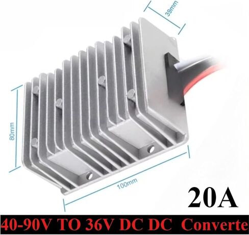 1pcs 40-90V to 36V 20A DC DC Power Converter Step Down Voltage Reducer 90 Volts to 36 Volt in Saudi Arabia