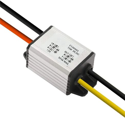 1pcs 12V to 5V DC Converter Car Power Voltage DC 8-35V 12V24VStep Down to DC 5V 3A 15W Voltage Regulator Buck Converter in Saudi Arabia