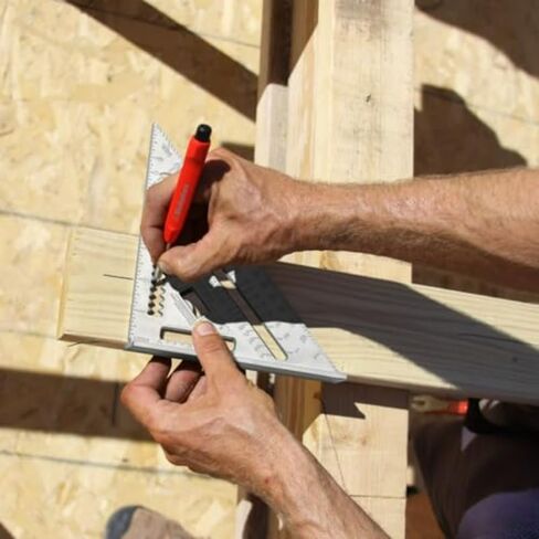 7 Inch Aluminum Triangle Ruler 90 Degree Carpenter Square Heavy Duty Woodworking Measuring Tool in Saudi Arabia