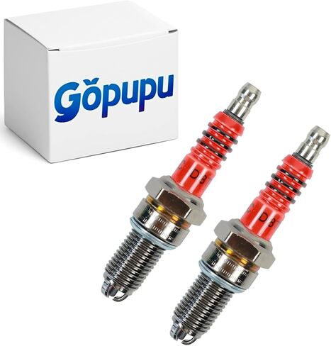 High Performance A7TC Spark Plug 3 Electrode Replacement for GY6 50cc 70cc 90cc 110cc 125cc, CR7HSA Spark Plug A7RTC A7TDI C7HSA CR6HSA C6HSA CR7HGP Dirt Bike Moped Scooter ATV Motorcycle 2Pcs in Kuwait