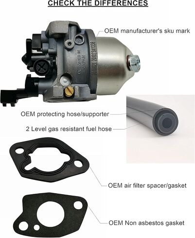 Huayi Carburetor P 19 Kit OEM P19 لـ Predator 212 cc Coleman Ct200u ex Bt200x Kt196 196cc 224cc Mb165 Mb200 6.5hp Mini Bike Snow Blower غسالات الضغط 16100-ZH8-W61 لهوندا GX160 المكربن... in Kuwait