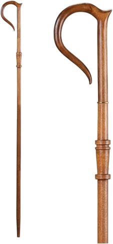 Wood Crozier Polish Staff Crosier Bishop حرفية عالية الجودة، 70 بوصة عيد الميلاد G1 in Kuwait
