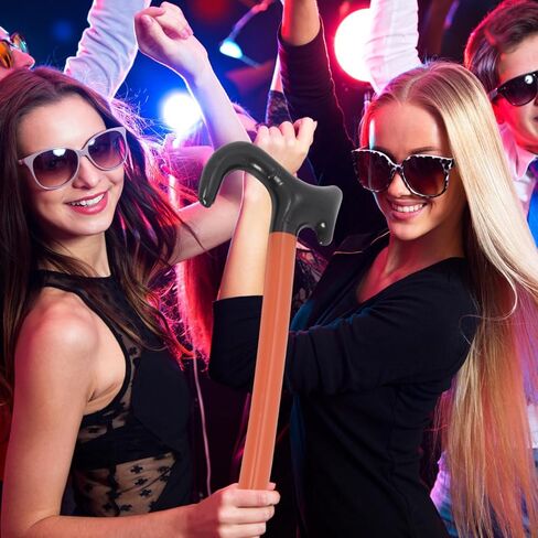 Inflatable Crutches Set - Lightweight PVC Walking Stick Props for Halloween Christmas Parties Includes Fashion Coffee-Colored Cane and Accessories Portable Inflatable Mobility Aid in Saudi Arabia
