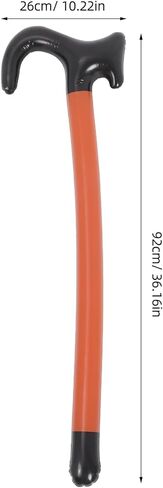 Inflatable Crutches Set - Lightweight PVC Walking Stick Props for Halloween Christmas Parties Includes Fashion Coffee-Colored Cane and Accessories Portable Inflatable Mobility Aid in Saudi Arabia