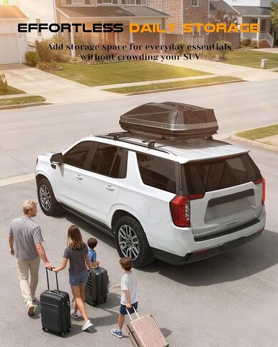حامل سقف قابل للقفل من الألومنيوم Snailfly مناسب لـ 2021-2026 Chevy Tahoe Suburban، GMC Yukon، Cadillac Escalade، سعة تحميل 330 رطل، تركيب سهل بدون حفر، شريط لدراجة Cargo Kayak in Kuwait