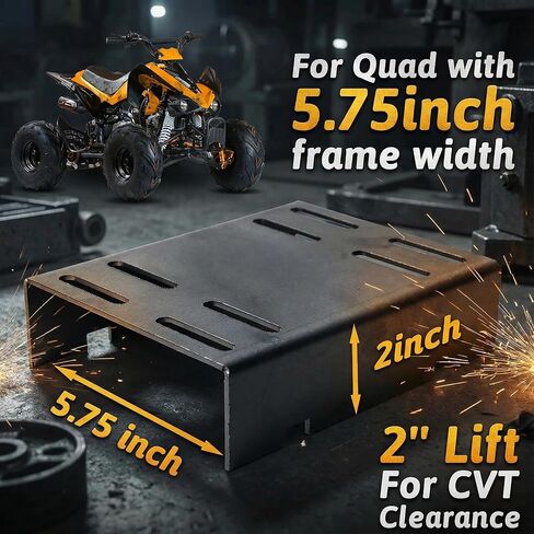JMCHstore ATV Quad Engine Mount Plate for Predator 212 79cc Engine for Honda GX160 GX200 & Clone, 2 Inch Lift for CVT Clearance, Slotted Design for Chain Alignment, Includes Hardware Kit in Kuwait