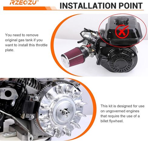 Throttle Control Linkage Bracket Kit, Engine Mounting Top Plate Replacement for Predator 212 224 196cc GX160 GX200 Engine Coleman CT200U CT200U-EX BT200X Baja MB200 Mini Bike Go Kart Parts in Saudi Arabia