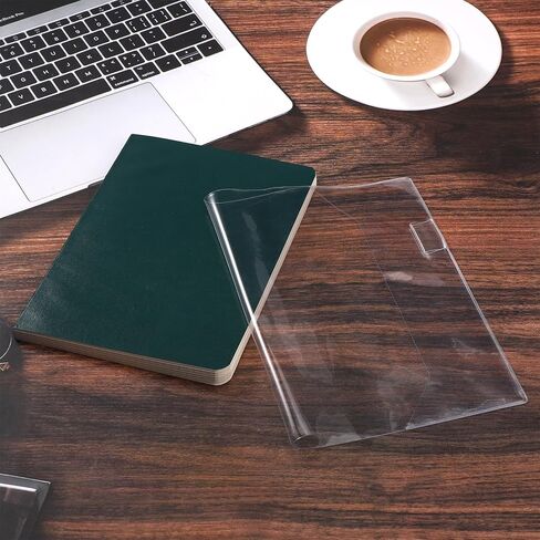 غلاف كتاب شفاف مقاس A5 لجهاز Ho-Bonichi-Techo Midori Stalogy، غلاف حماية من مادة PVC الهلامية لأجهزة الكمبيوتر المحمولة والمخططين والمجلات والمذكرات مقاوم للماء ومقاوم للخدش in Kuwait