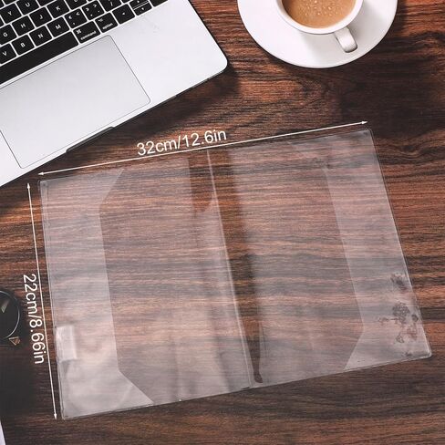 غلاف كتاب شفاف مقاس A5 لجهاز Ho-Bonichi-Techo Midori Stalogy، غلاف حماية من مادة PVC الهلامية لأجهزة الكمبيوتر المحمولة والمخططين والمجلات والمذكرات مقاوم للماء ومقاوم للخدش in Kuwait