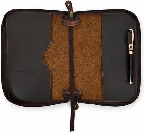 A5 Leather Journal Cover with Zipper Refillable Notebook Cover, Compatible with Moleskine, Leuchtturm1917 & Archer A5 Journals, Fits Medium A5 5.75 x 8.25 in & Large A5 5 x 8.25 in Diary in Saudi Arabia