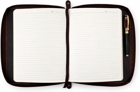 A5 Leather Journal Cover with Zipper Refillable Notebook Cover, Compatible with Moleskine, Leuchtturm1917 & Archer A5 Journals, Fits Medium A5 5.75 x 8.25 in & Large A5 5 x 8.25 in Diary in Saudi Arabia