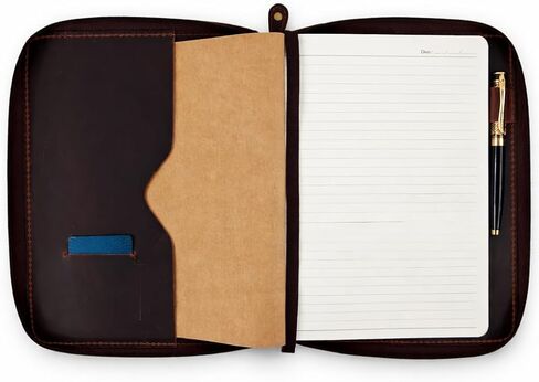 A5 Leather Journal Cover with Zipper Refillable Notebook Cover, Compatible with Moleskine, Leuchtturm1917 & Archer A5 Journals, Fits Medium A5 5.75 x 8.25 in & Large A5 5 x 8.25 in Diary in Saudi Arabia