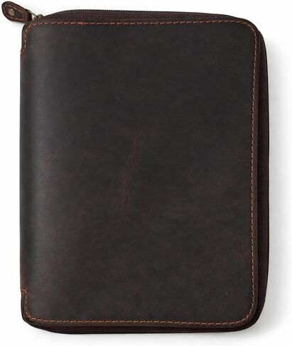 A5 Leather Journal Cover with Zipper Refillable Notebook Cover, Compatible with Moleskine, Leuchtturm1917 & Archer A5 Journals, Fits Medium A5 5.75 x 8.25 in & Large A5 5 x 8.25 in Diary in Saudi Arabia