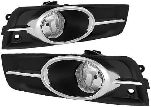 Jdragon Fog Light Compatible for 2010-2014 Chevy Cruze Fog Lights Bumper Lamp Clear with Switch/Harness/Relay/Wiring in Saudi Arabia