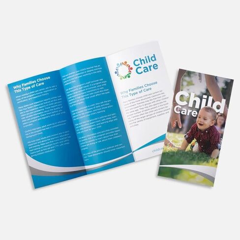 Custom Printed 11 x 17 Inch 80 lb Glossy Trifold Brochures | Full Color Marketing Handouts for Business, Events, Sales, Promotions (QTY 1) in Saudi Arabia