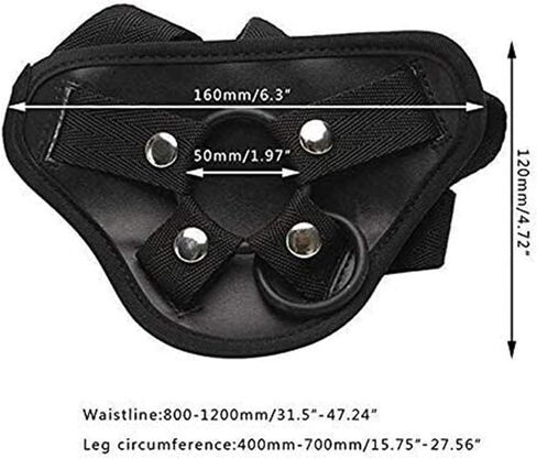 Soft Comfortable Adjustable Unisex Underwear Strapless Underwear Brief - Harness Wearable Strapless Harnesses Panties Black in Saudi Arabia