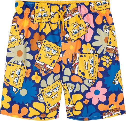 SPONGEBOB SQUAREPANTS Swim Trunks Bathing Suit UPF 50+ Little Kid to Big Kid Sizes (5-14-16) in Saudi Arabia