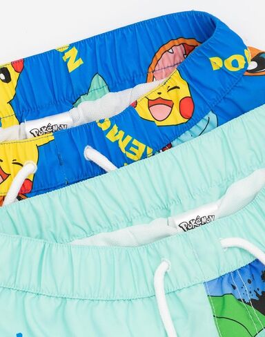 Pokémon Squirtle, Pikachu, Charmander & Bulbasaur Boys Swim Shorts | Blue Swimming Trunks Set Beachwear Summer Holiday Swim in Saudi Arabia