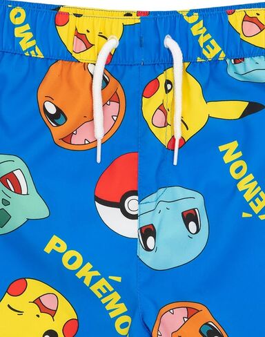 Pokémon Squirtle, Pikachu, Charmander & Bulbasaur Boys Swim Shorts | Blue Swimming Trunks Set Beachwear Summer Holiday Swim in Saudi Arabia