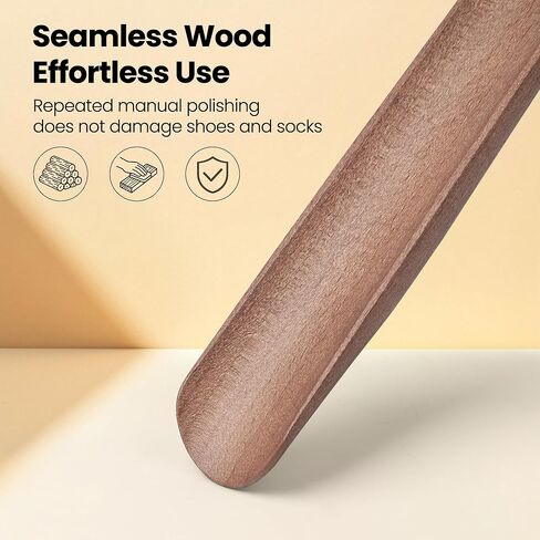 Shoe Horn Long Handle for Seniors 19.7" Extra Long Shoehorn Wooden for Men Women, with Magnetic Base Wall Mounted in Saudi Arabia
