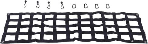 WALFRONT Tailgate Net 60x18in Heavy Duty Truck Bed Mesh Extender, Polyester Fiber Cargo Net for F450 1500 2500HD 3500HD, Secure Adjustable No Drill Installation Weatherproof Design in Saudi Arabia
