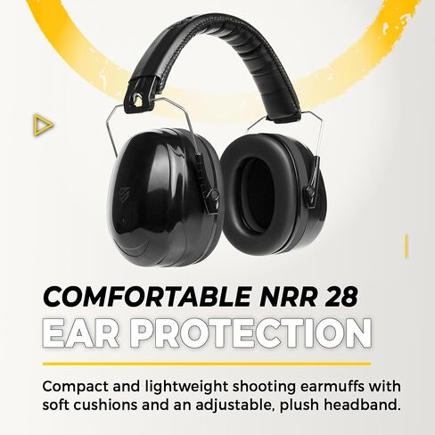 TradeSmart All-in-One Shooting Ear Protection - Comfort+ NRR 28 Earmuffs, Glasses & Earplugs + Carry Case in Kuwait